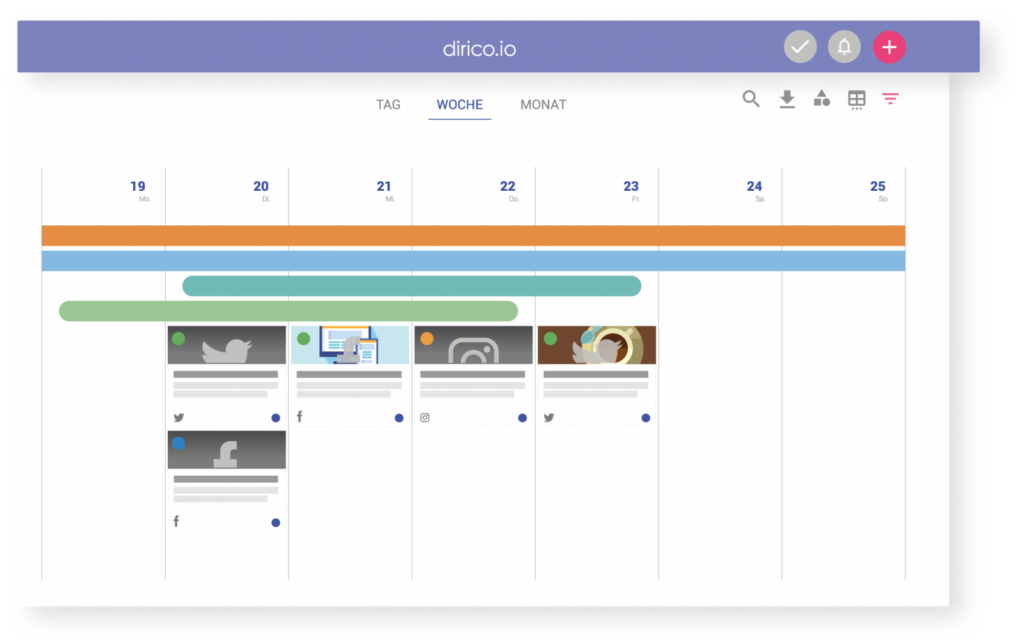 Dirico ist ein All-in-One Tool für modernes Content Marketing